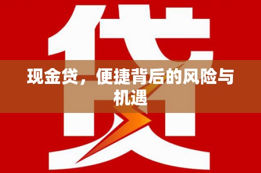 福州现金贷，便捷背后的风险与机遇