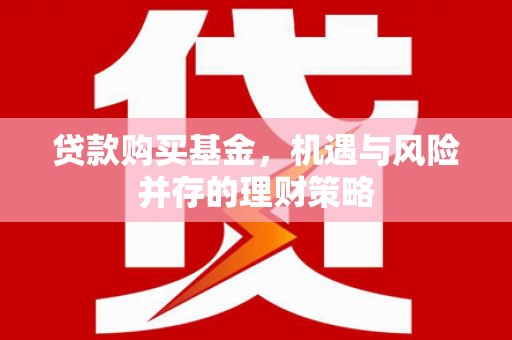 福州贷款购买基金，机遇与风险并存的理财策略