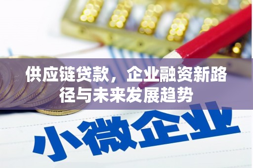 福州供应链贷款，企业融资新路径与未来发展趋势