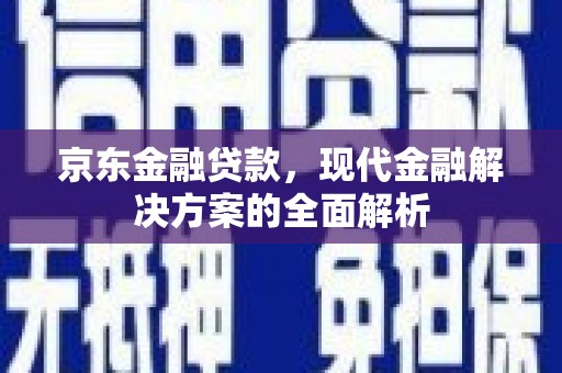 福州京东金融贷款，现代金融解决方案的全面解析