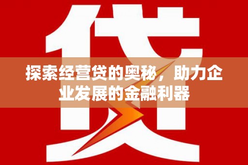 福州探索经营贷的奥秘，助力企业发展的金融利器