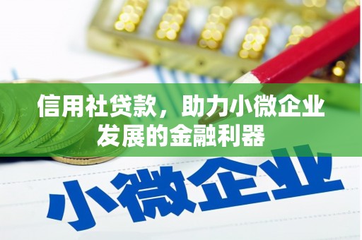 福州信用社贷款，助力小微企业发展的金融利器
