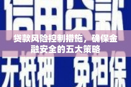 福州贷款风险控制措施，确保金融安全的五大策略