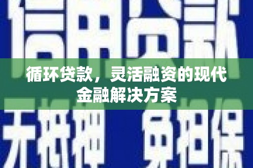 福州循环贷款，灵活融资的现代金融解决方案