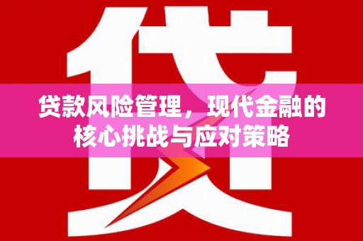 福州贷款风险管理，现代金融的核心挑战与应对策略