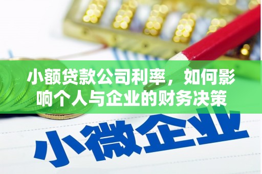 福州小额贷款公司利率，如何影响个人与企业的财务决策