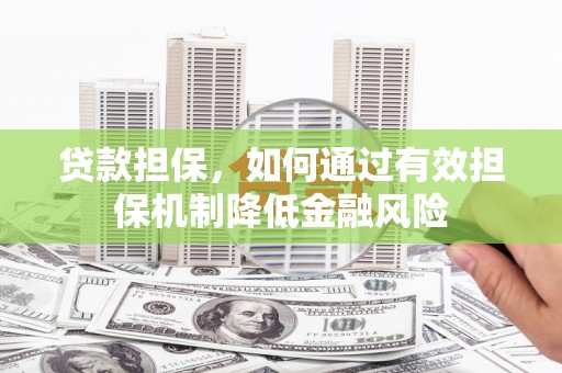 福州贷款担保，如何通过有效担保机制降低金融风险