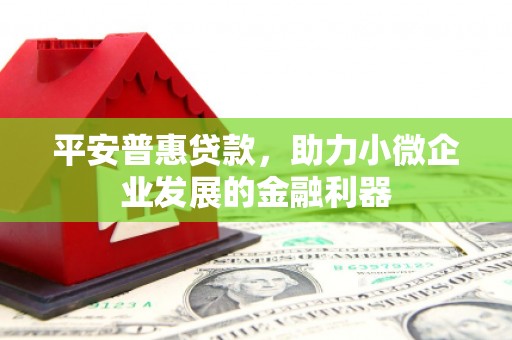 福州平安普惠贷款，助力小微企业发展的金融利器