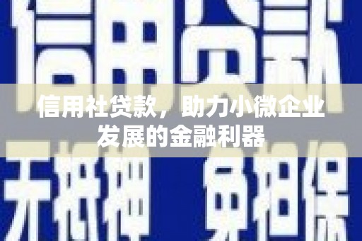 福州信用社贷款，助力小微企业发展的金融利器