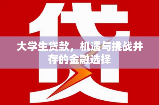福州大学生贷款，机遇与挑战并存的金融选择