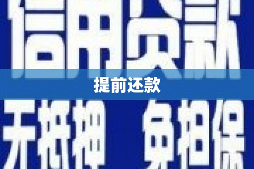 福州提前还款